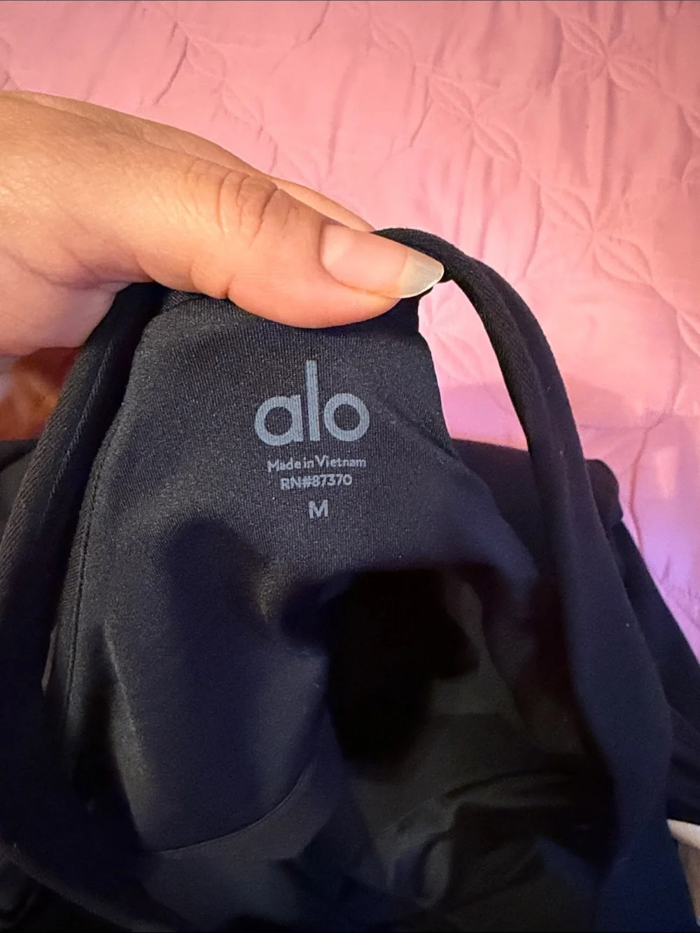 ALO Yoga Black Strappy A-Line Mini Dress